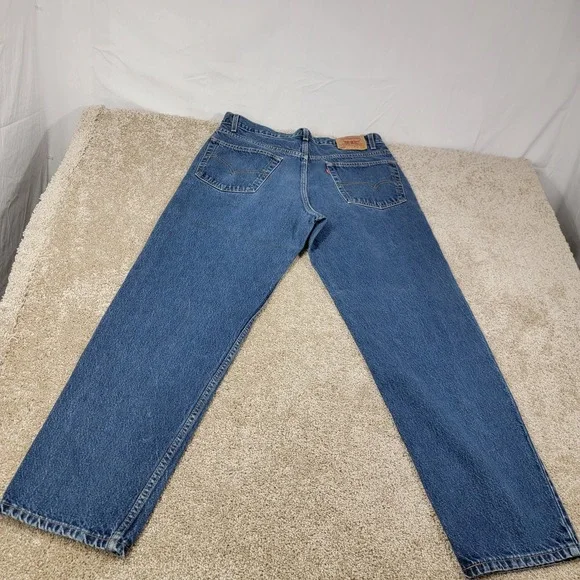 Levis 550 Relaxed Fit Jeans Classic Blue Denim Pants‎ W38 L32 Vintage - Picture 5 of 6